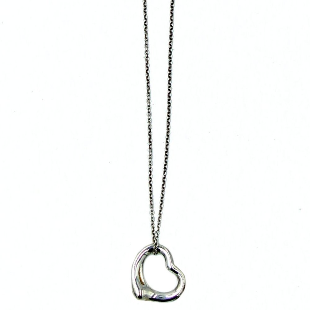 Tiffany & Co. Elsa Peretti Heart Pendant and Chain